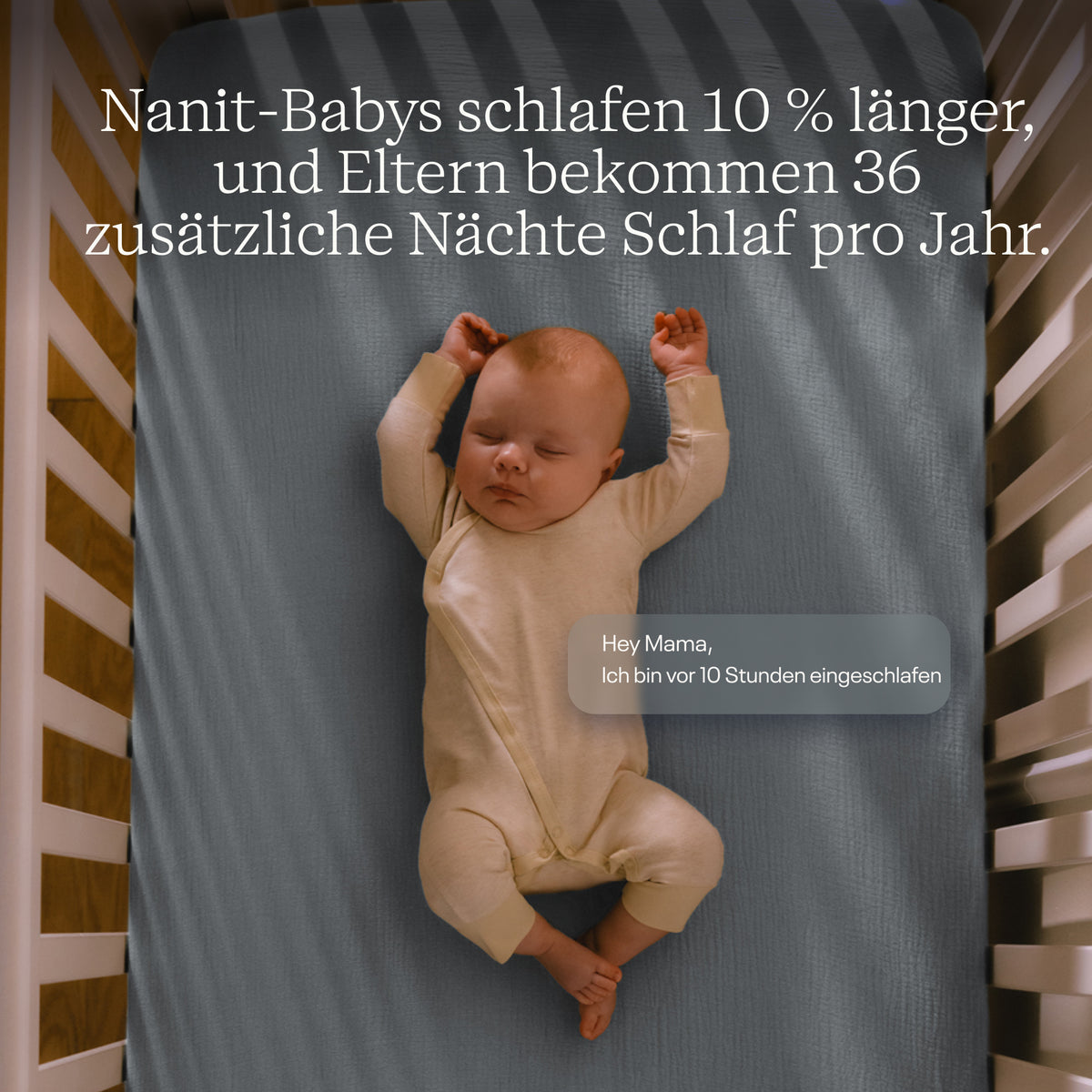 | Nanit Bewegungserkennung mit Echtzeit-Benachrichtigung, wenn Dein Kind eine festgelegte Alarmzone betritt
