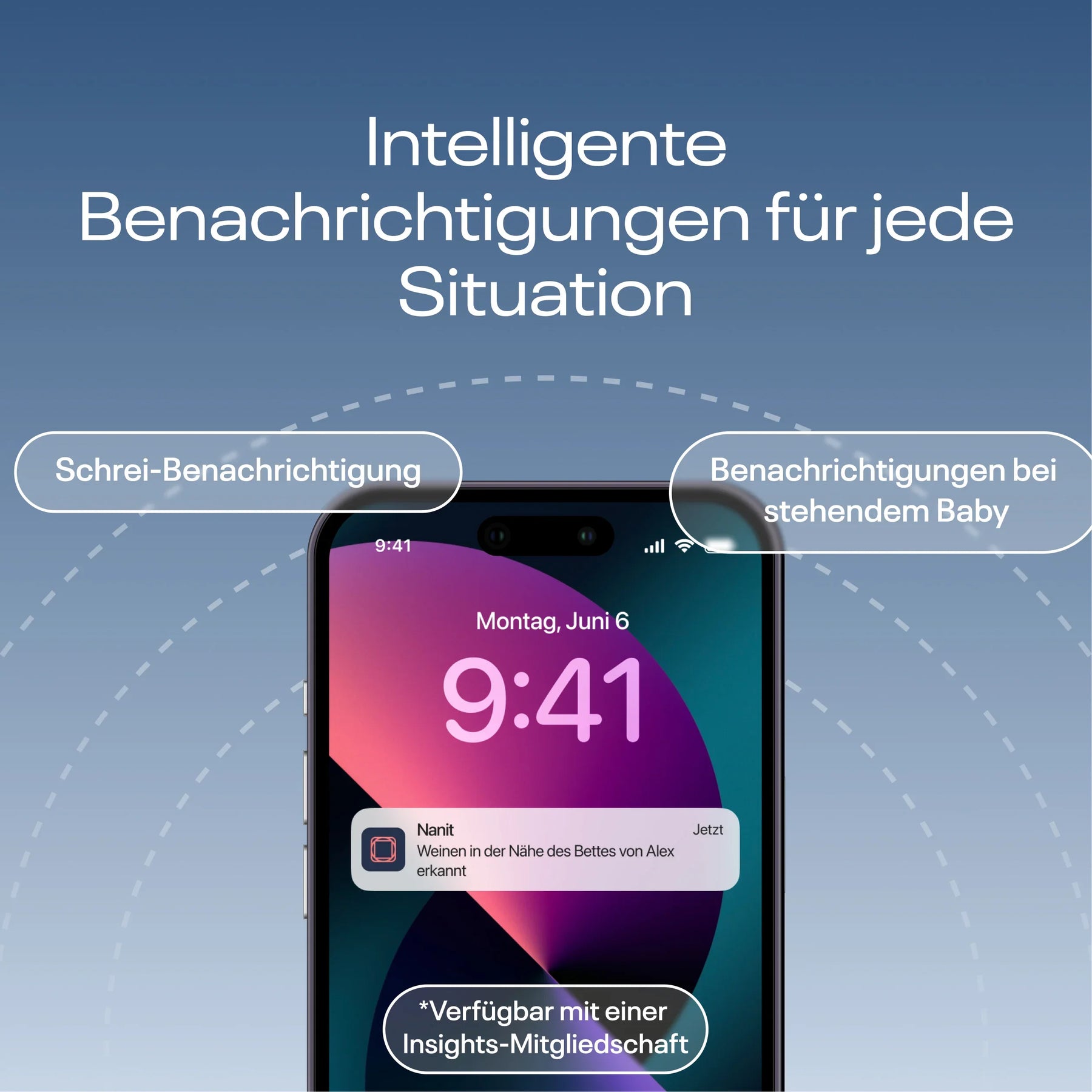 Nanit Pro Kamera Babyphone mit App + Bodenständer