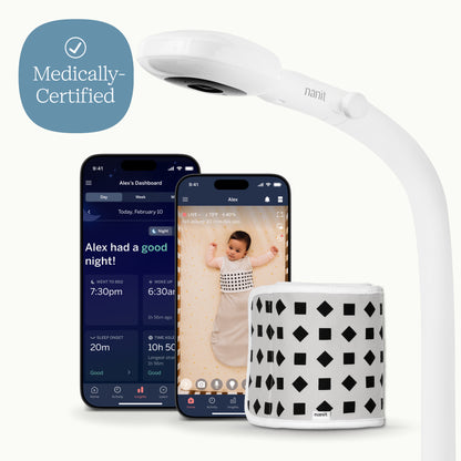 | Nanit Pro baby monitor with app, Floor Stand and Breathing Band
