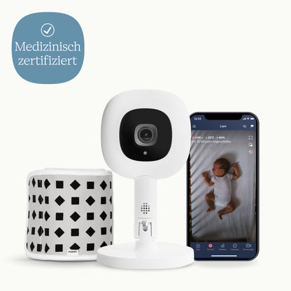 | Nanit Pro Babyphone mit Flex Stand, App und Atemband