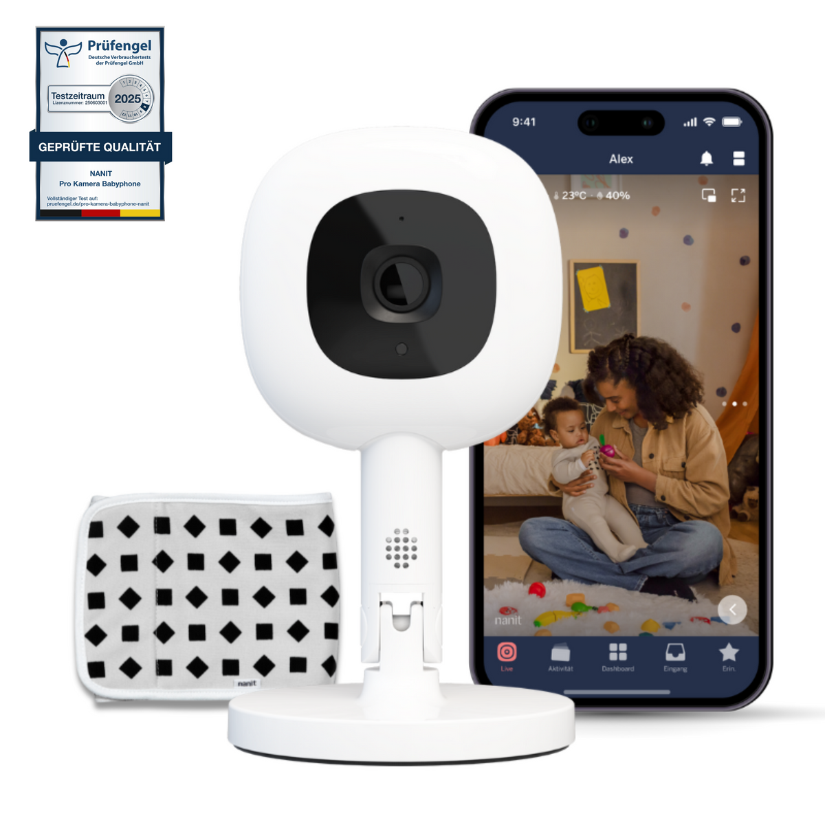 Nanit Pro Camera - baby monitor + Flex Stand