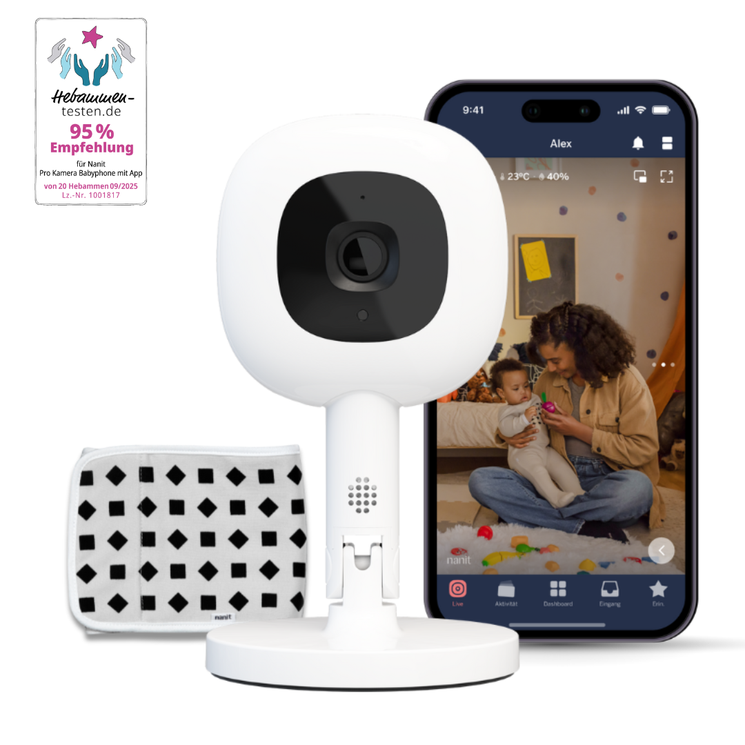 Nanit Pro Kamera-Babyphone mit App und Flex-Ständer