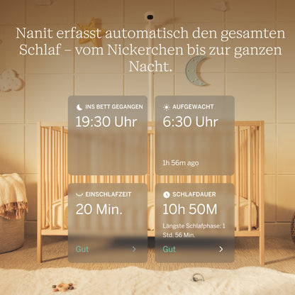 | Nanit Smart Baby Monitor mit automatischem Schlaftracking und personalisierten Einblicken in den Babyschlaf