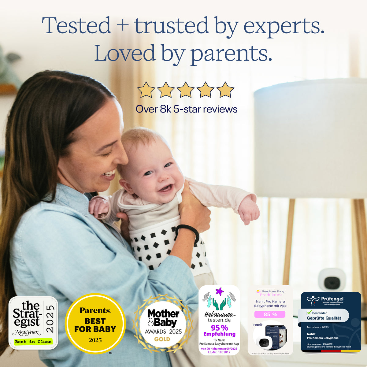 | Nanit Smart Baby Monitor trusted by parents and experts with award-winning baby monitoring technology